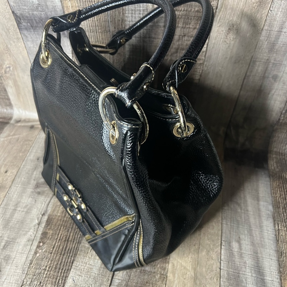 Daks black leather top handle shoulder bag - Picture 4 of 16